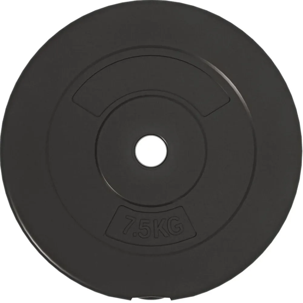 vidaXL Fitness Y Musculación-Discos de pesas 6 piezas cemento 30 kg