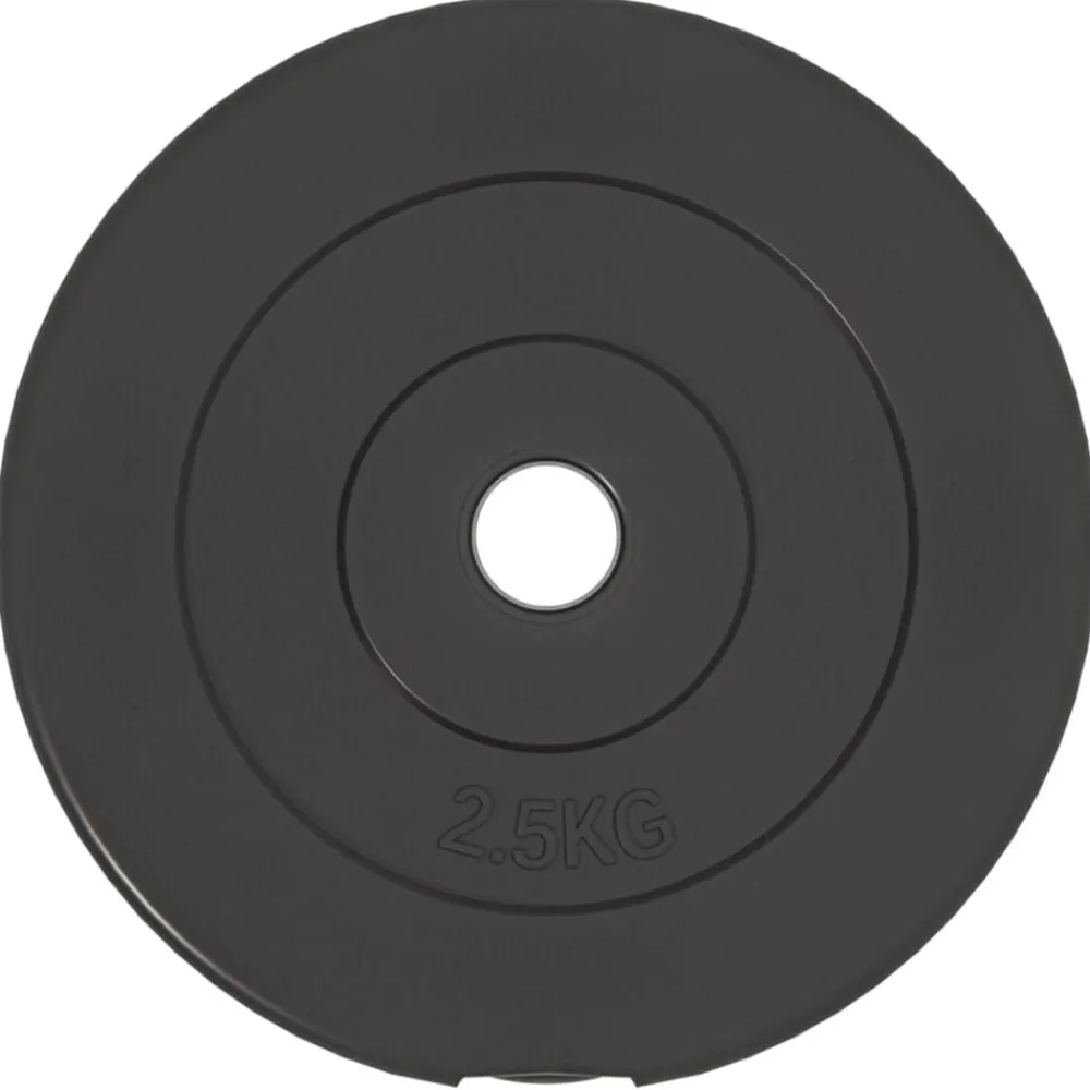 vidaXL Fitness Y Musculación-Discos de pesas 6 piezas cemento 30 kg