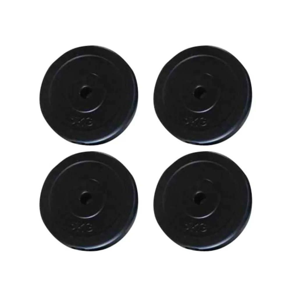 vidaXL Fitness Y Musculación-Discos de pesas 4 unidades 20 kg