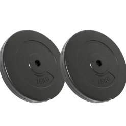 vidaXL Discos de pesas 2 uds 30 kg cemento Clearance