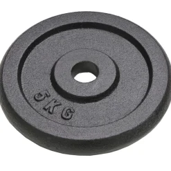 vidaXL Fitness Y Musculación-Discos de pesas de hierro fundido 4 uds 2x10 kg+2x5 kg