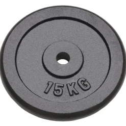 vidaXL Fitness Y Musculación-Discos de pesas de hierro fundido 2 uds 2x15 kg