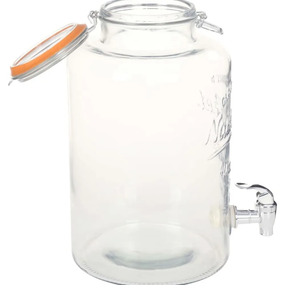 vidaXL Dispensador de agua XXL con grifo vidrio transparente 8 L Online