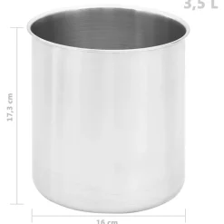 vidaXL Cocina Y Comedor-Dispensador de salsa de acero inoxidable 3,5 L