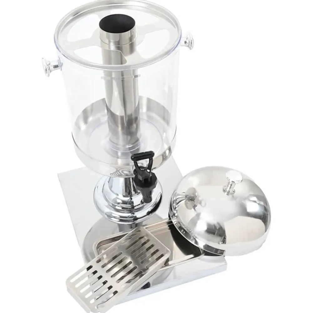 vidaXL Dispensador de zumo acero inoxidable 8 L