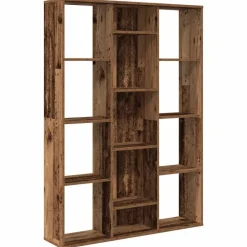 vidaXL Divisor de espacios/estantería aglomerado madera vieja Madera antigua Clearance
