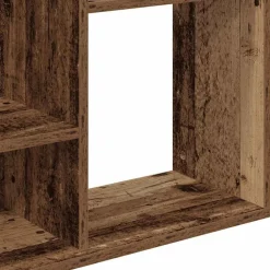 vidaXL Divisor de espacios/estantería aglomerado madera vieja Madera antigua Clearance