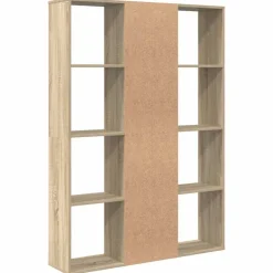vidaXL Divisores De Ambientes-Divisor espacio/estantería aglomerado 100x24x140cm