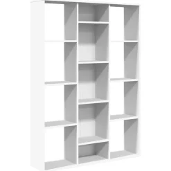 vidaXL Divisores De Ambientes-Divisor/estantería de espacio madera contrachapada 100x24x140cm