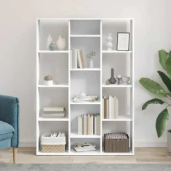 vidaXL Divisores De Ambientes-Divisor/estantería de espacio madera contrachapada 100x24x140cm