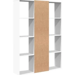 vidaXL Divisores De Ambientes-Divisor/estantería de espacio madera contrachapada 100x24x140cm