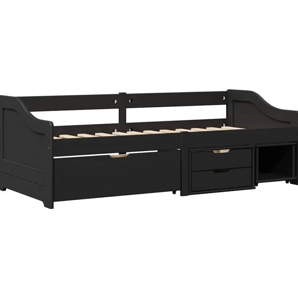 vidaXL Camas Y Accesorios-Diván con 3 cajones sin colchón IRUN 90x200 cm