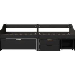 vidaXL Camas Y Accesorios-Diván con 3 cajones sin colchón IRUN 90x200 cm