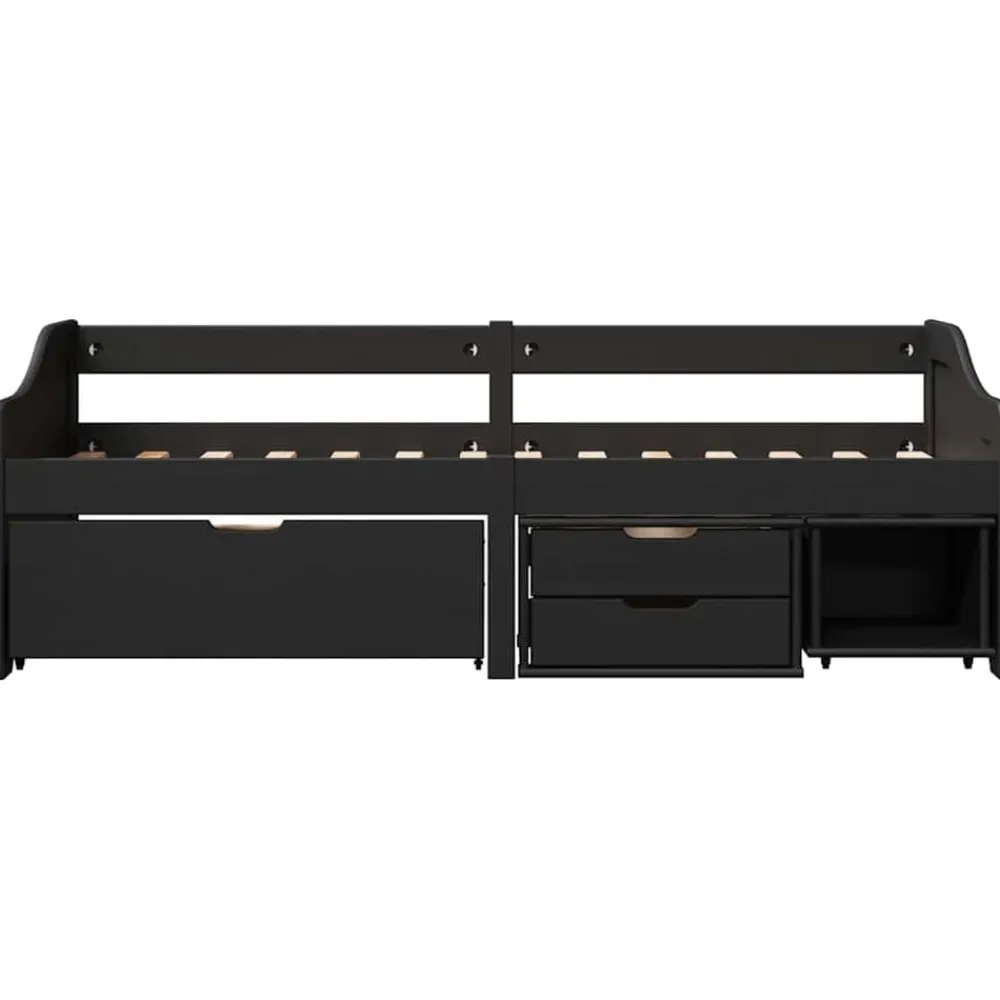 vidaXL Camas Y Accesorios-Diván con 3 cajones sin colchón IRUN 90x200 cm