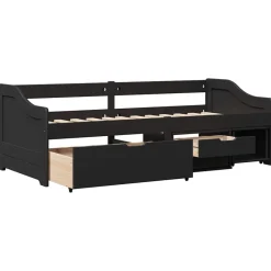 vidaXL Camas Y Accesorios-Diván con 3 cajones sin colchón IRUN 90x200 cm