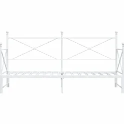 vidaXL Camas Y Accesorios-Diván con nido sin colchón 75x190 cm acero