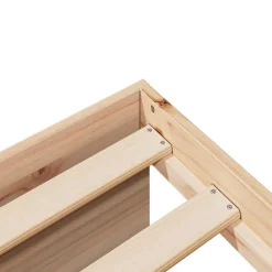 vidaXL Camas Y Accesorios-Diván sin colchón 100x200 cm madera maciza de pino