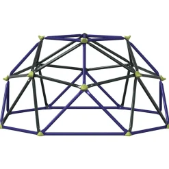 vidaXL Estructuras Para Juegos Al Aire Libre-Domo de Escalada Azul Acero