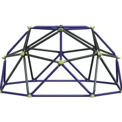 vidaXL Estructuras Para Juegos Al Aire Libre-Domo de Escalada Azul Acero