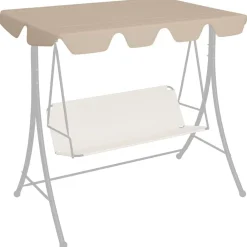 vidaXL Dosel de repuesto columpio de jardín 188/168x145/110 cm Beige Discount