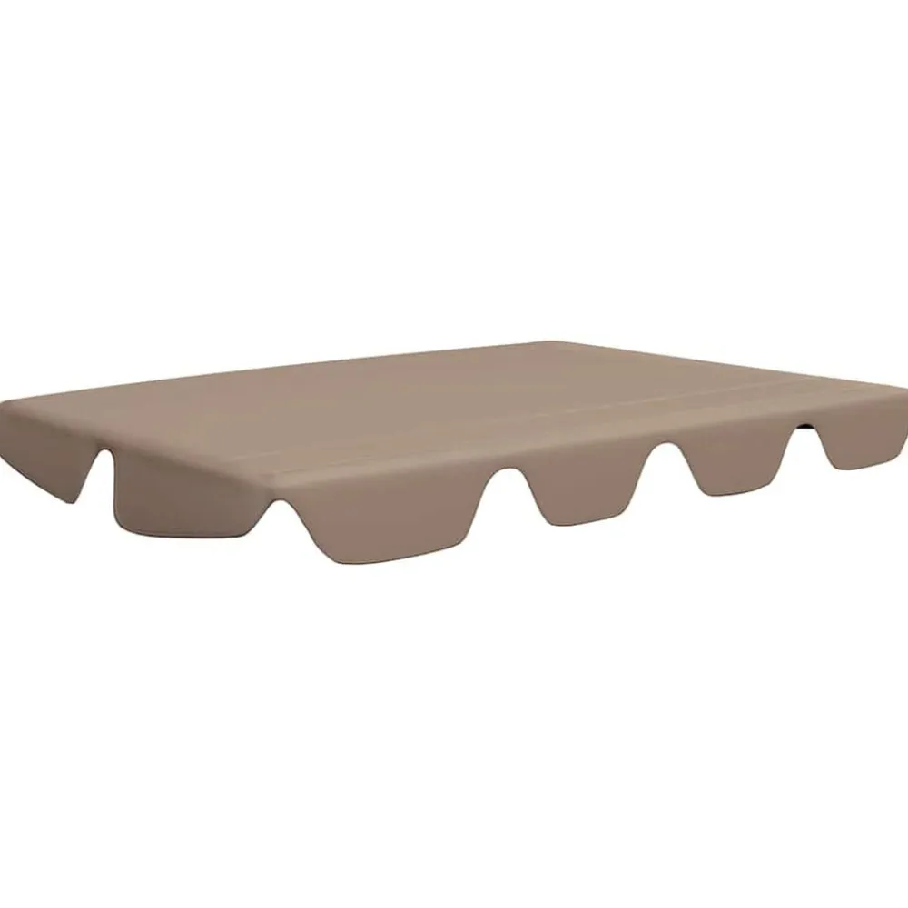vidaXL Dosel de repuesto columpio jardín gris taupe 188/168x145/110 cm Taupé Outlet