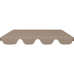 vidaXL Dosel de repuesto columpio jardín gris taupe 188/168x145/110 cm Taupé Outlet