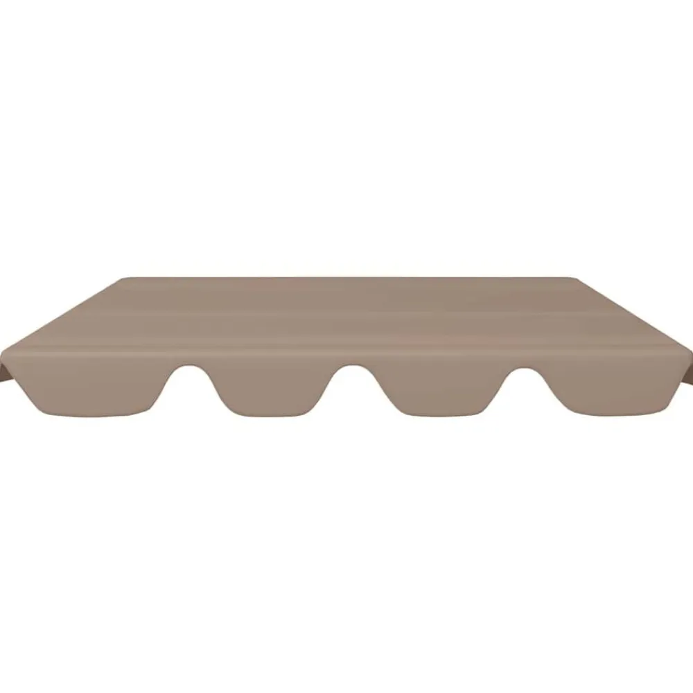 vidaXL Dosel de repuesto columpio jardín gris taupe 188/168x145/110 cm Taupé Outlet