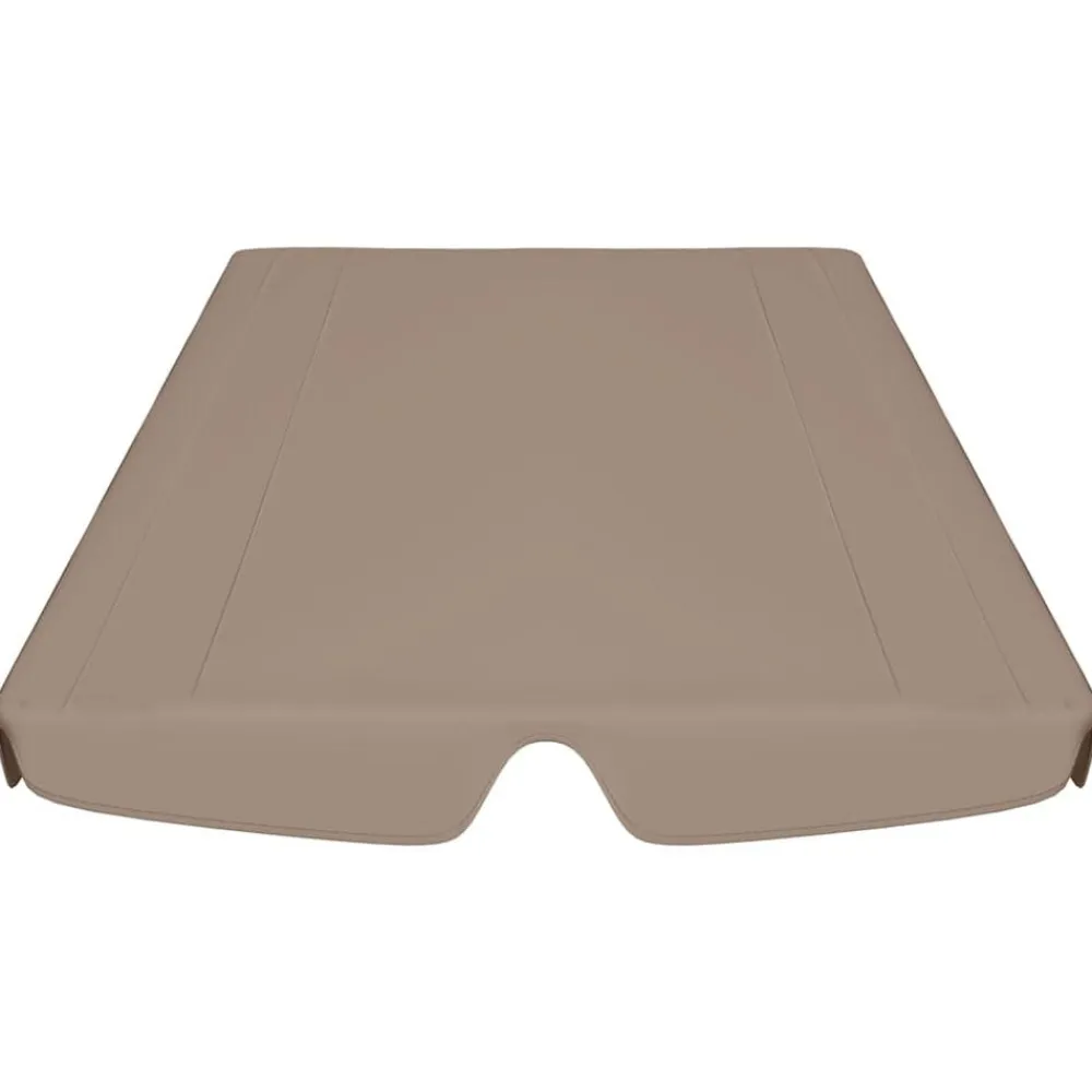 vidaXL Dosel de repuesto columpio jardín gris taupe 188/168x145/110 cm Taupé Outlet