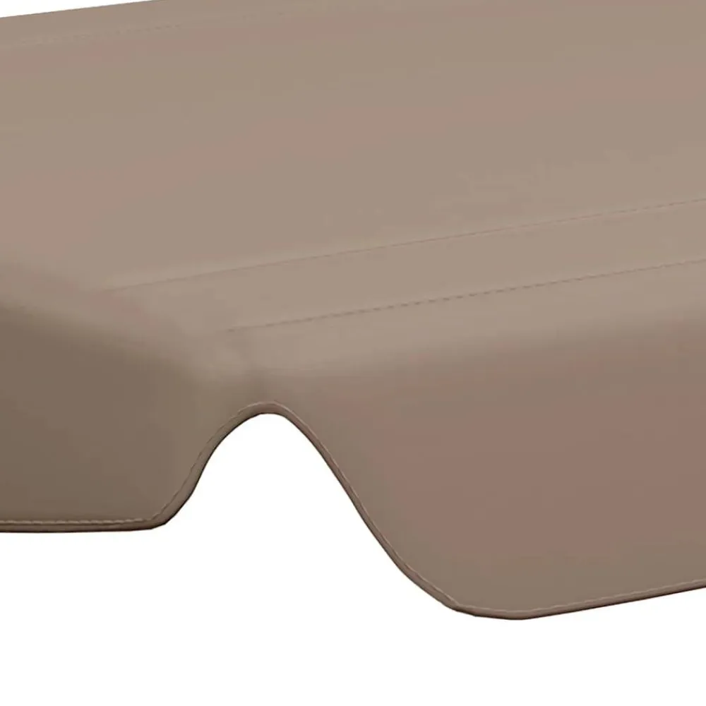 vidaXL Dosel de repuesto columpio jardín gris taupe 188/168x145/110 cm Taupé Outlet
