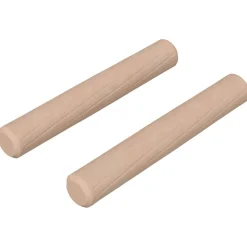 vidaXL Dowel de madera 2 pcs Natural Ø 6 x 40 mm Madera sólida Sale