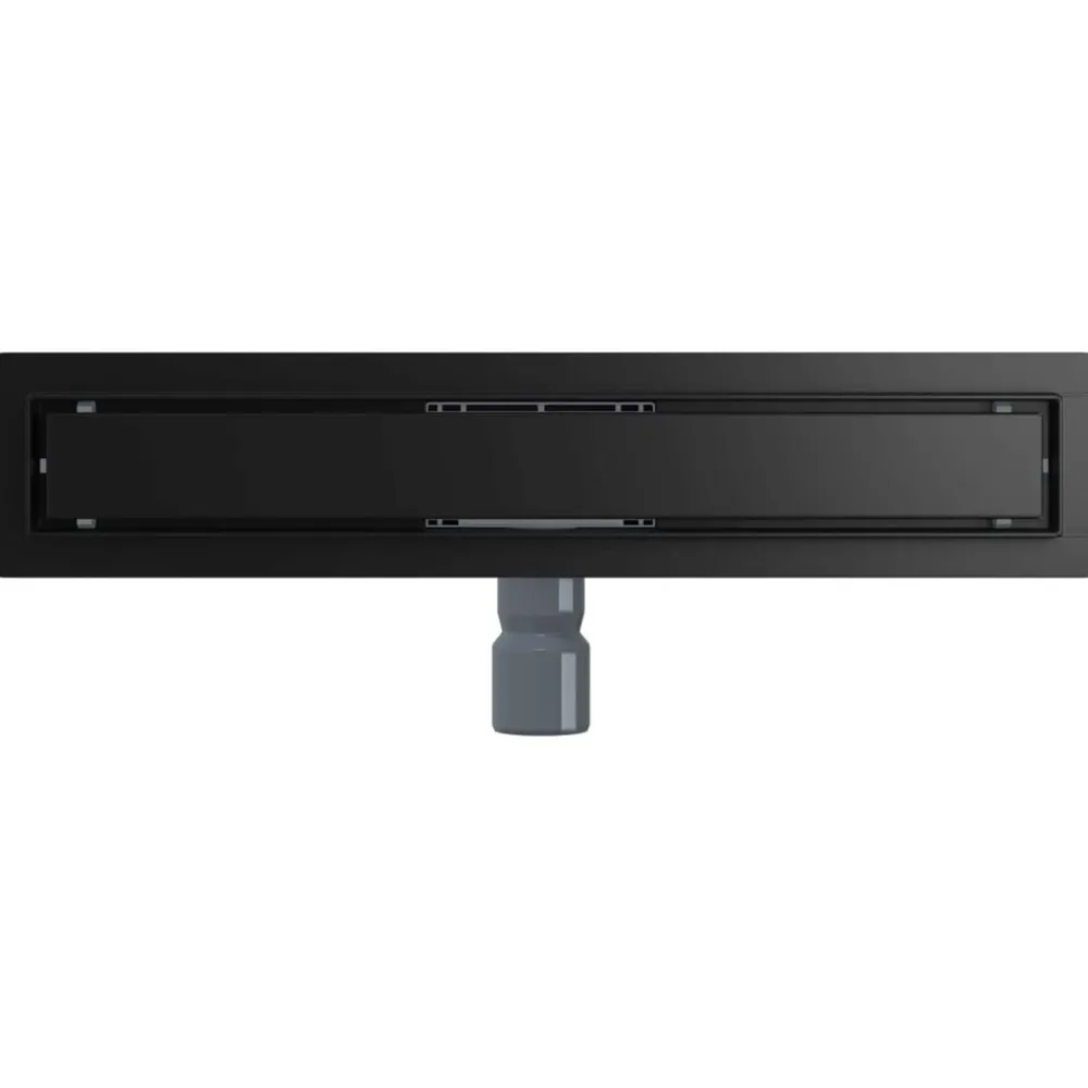 vidaXL Drenaje de ducha 2 en 1 50 cm Acero inoxidable 304 Negro Best