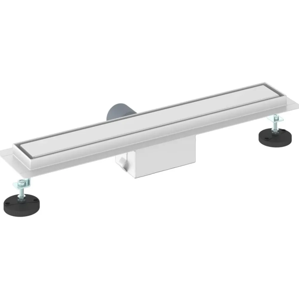 vidaXL Fontanería-Drenaje de ducha 2 en 1 50 cm Acero inoxidable 304