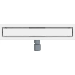 vidaXL Fontanería-Drenaje de ducha 2 en 1 50 cm Acero inoxidable 304