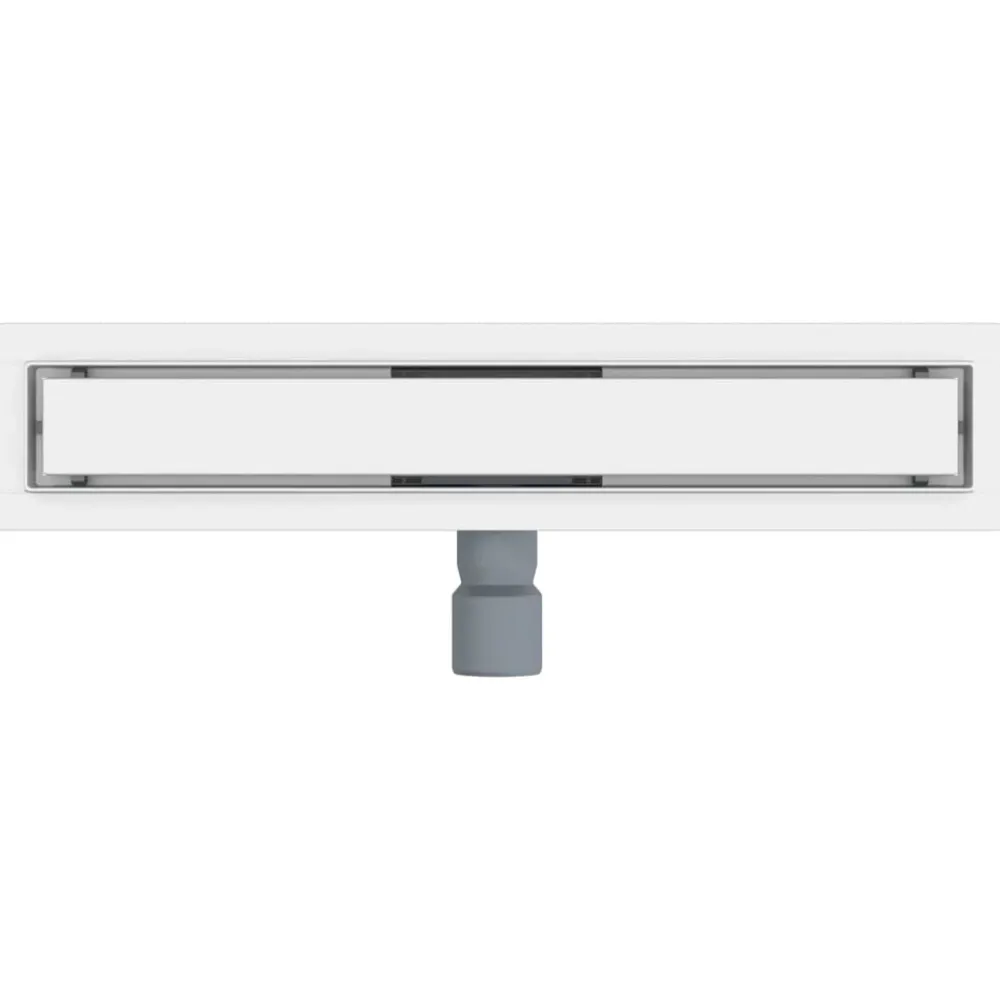 vidaXL Fontanería-Drenaje de ducha 2 en 1 50 cm Acero inoxidable 304