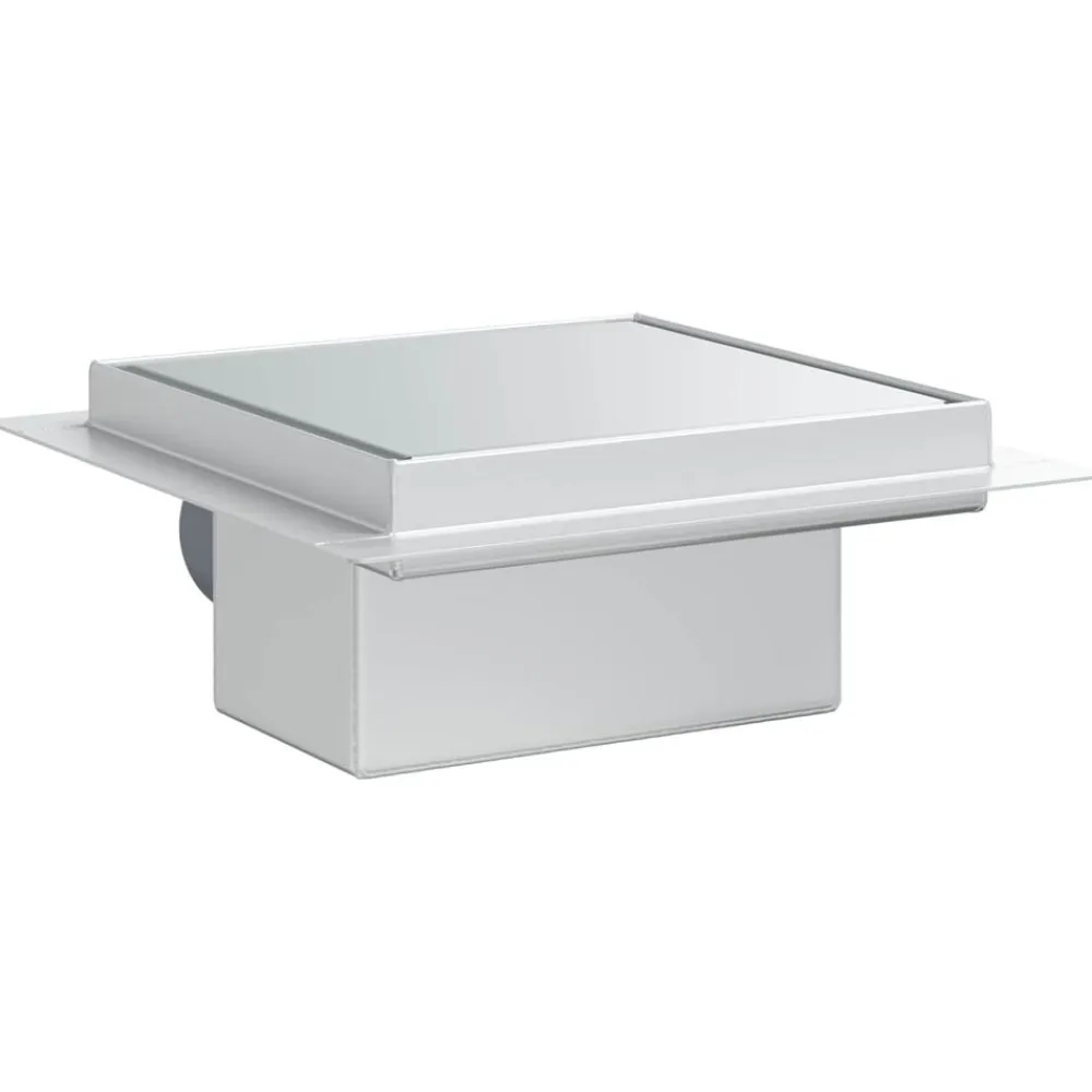 vidaXL Drenaje de ducha 2 en 1 Plateado 15 x 15 cm Clearance