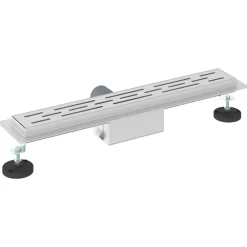 vidaXL Fontanería-Drenaje de ducha con diseño de línea Plateado 50 cm