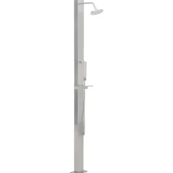 vidaXL Ducha de exterior de acero inoxidable recta New