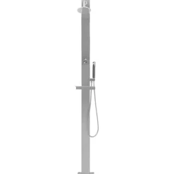 vidaXL Ducha de exterior de acero inoxidable recta New