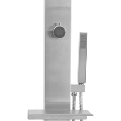 vidaXL Ducha de exterior de acero inoxidable recta New