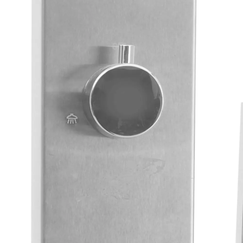 vidaXL Ducha de exterior de acero inoxidable recta New