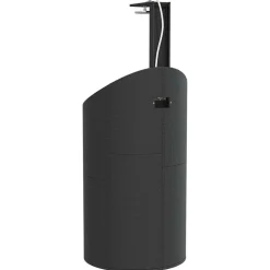 vidaXL Piscina Y Spa-Ducha de exterior ratán PE y acacia 100x100x241,5 cm