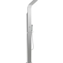 vidaXL Ducha de exterior de acero inoxidable curvada Discount