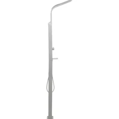 vidaXL Ducha de exterior de acero inoxidable curvada Discount