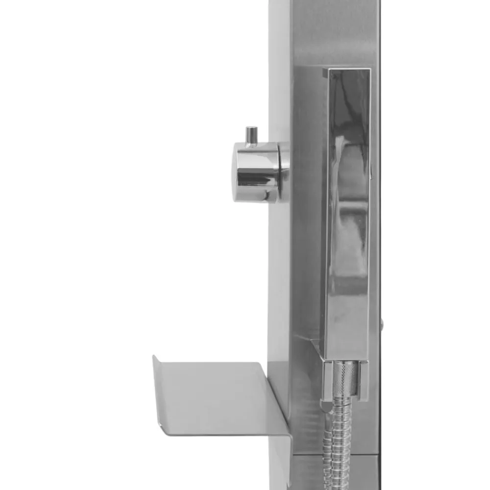 vidaXL Ducha de exterior de acero inoxidable curvada Discount
