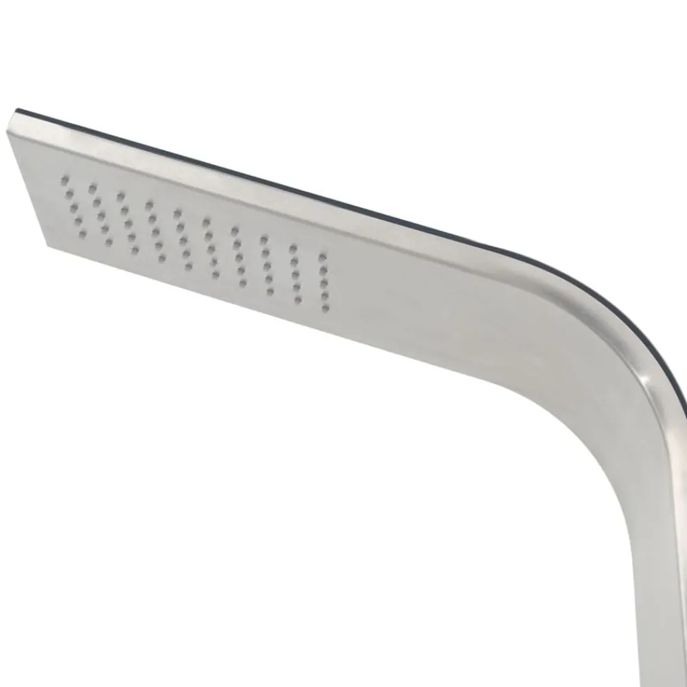 vidaXL Ducha de exterior de acero inoxidable curvada Discount