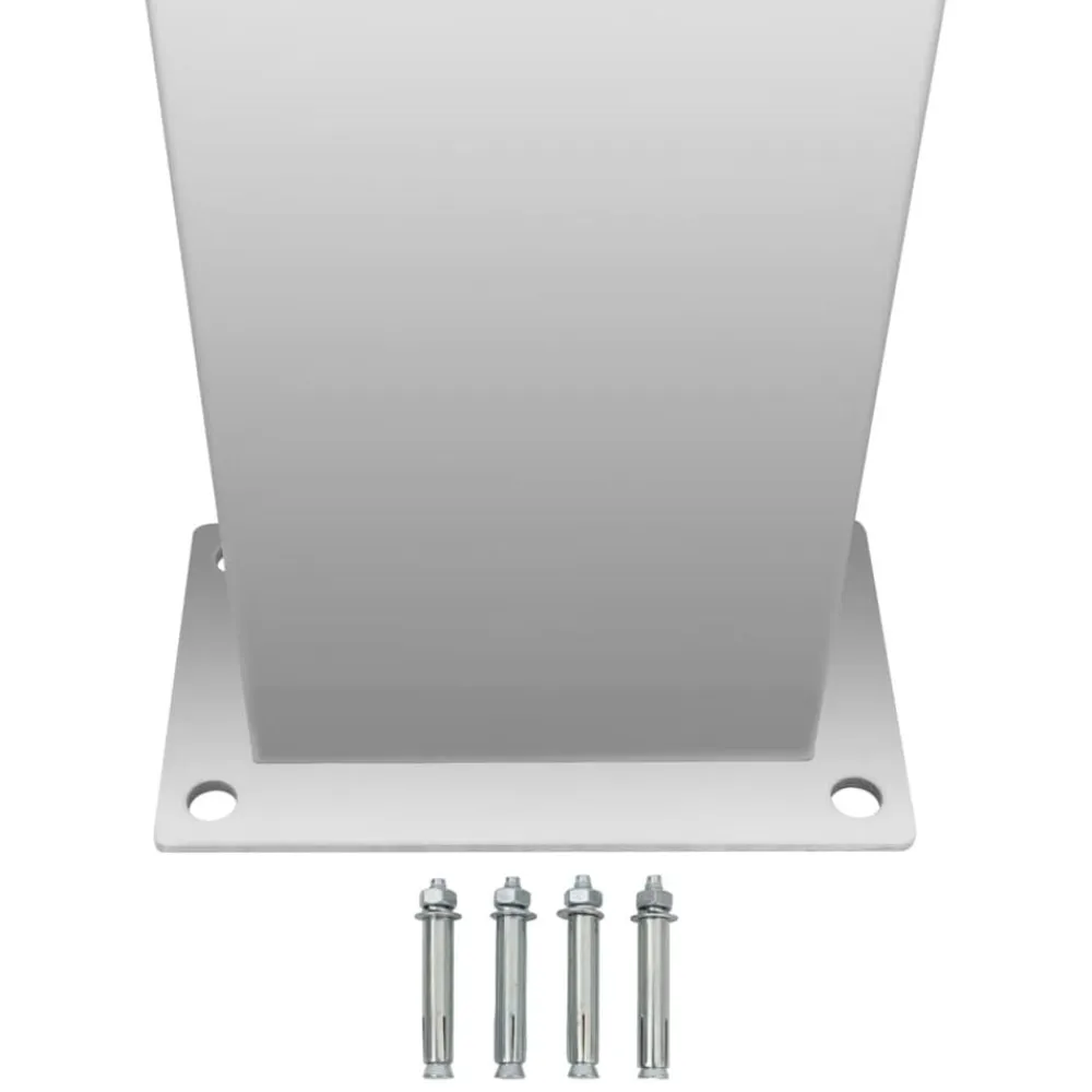 vidaXL Ducha de exterior de acero inoxidable curvada Discount
