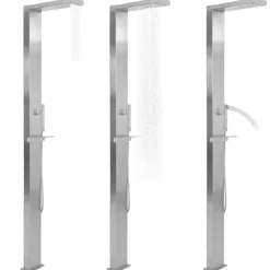 vidaXL Ducha de exterior de acero inoxidable cuadrada Best