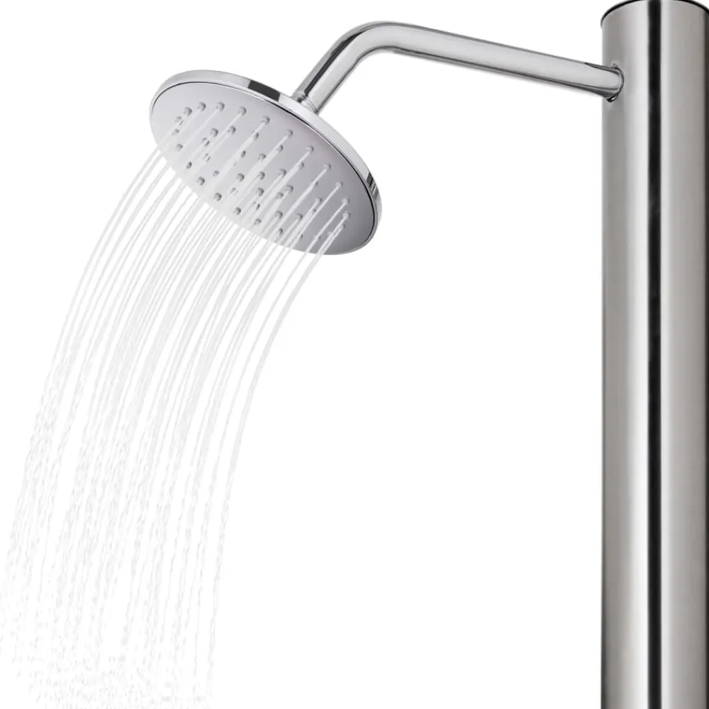 vidaXL Ducha de jardín acero inoxidable 215 cm Discount