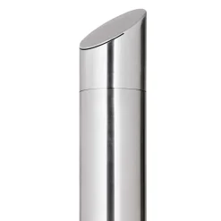 vidaXL Piscina Y Spa-Ducha de jardín con base marrón 225 cm acero inoxidable