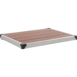 vidaXL Ducha de jardín con base marrón 220 cm acero inoxidable Marrón Hot